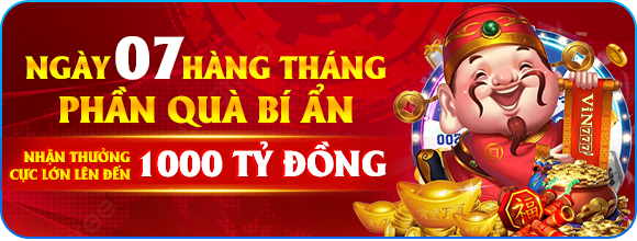 Ưu đãi ngày 7 mỗi tháng vin777